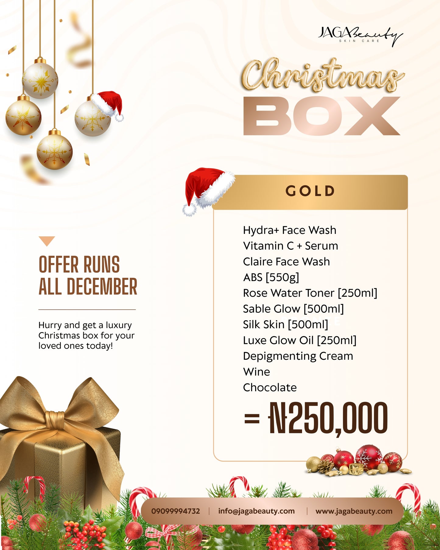 Christmas Box - Gold