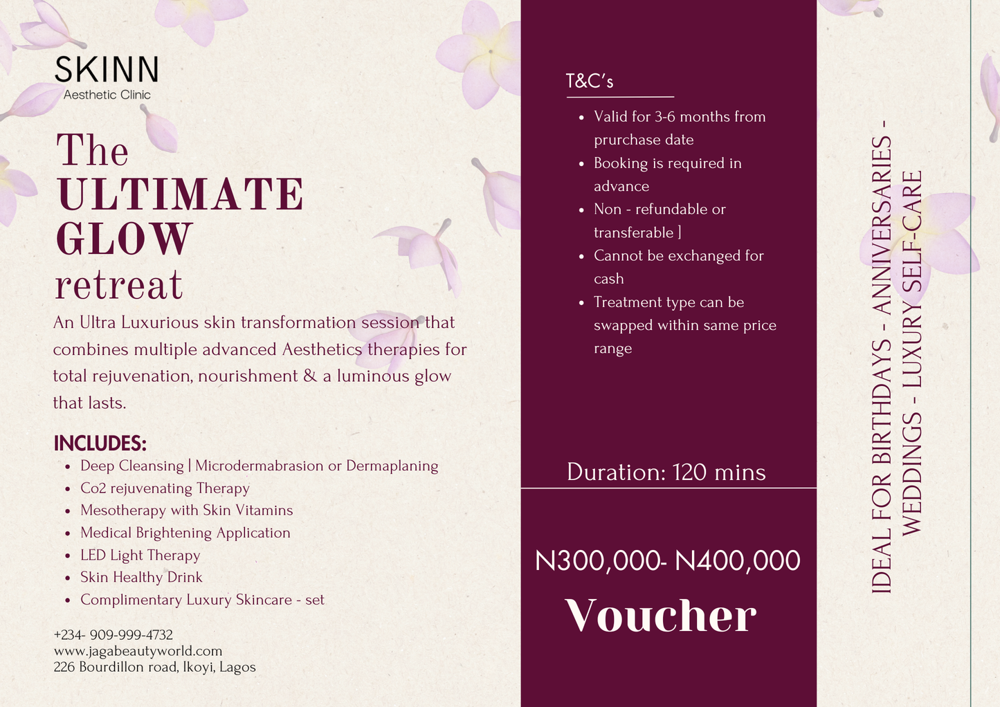 The ULTIMATE GLOW Gift Voucher