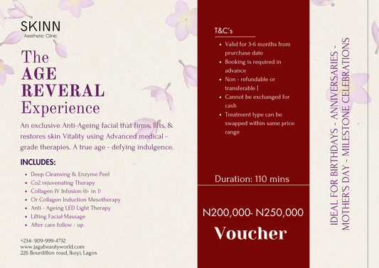 The AGE REVERAL Experience Gift Voucher